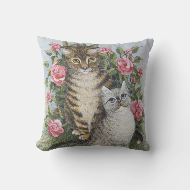 Attraction Throw Pillow (Front)