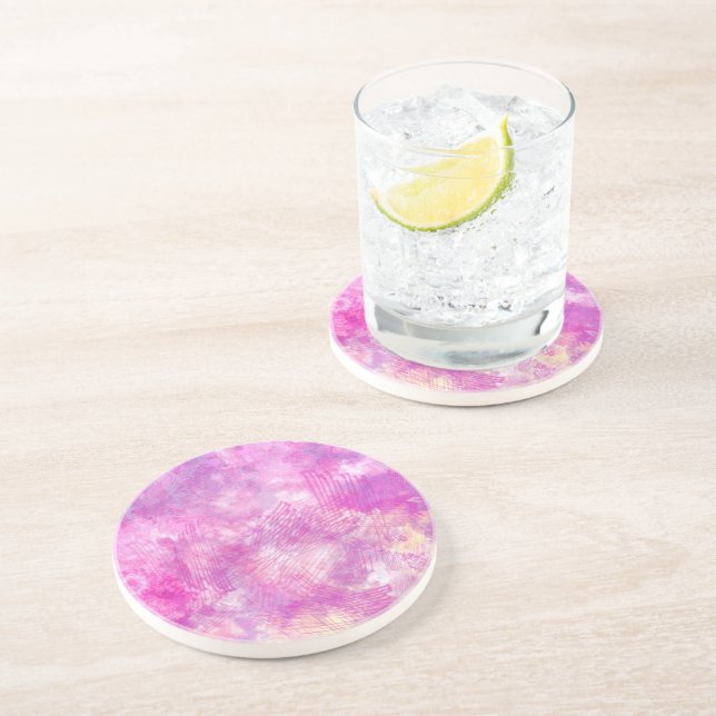 Attractive Abstract Art Background Coaster (Side)