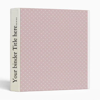 Attractive antique pink stems squares on white rou binder