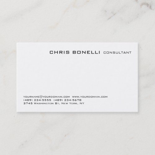 Attractive Black  White Trendy Business Card