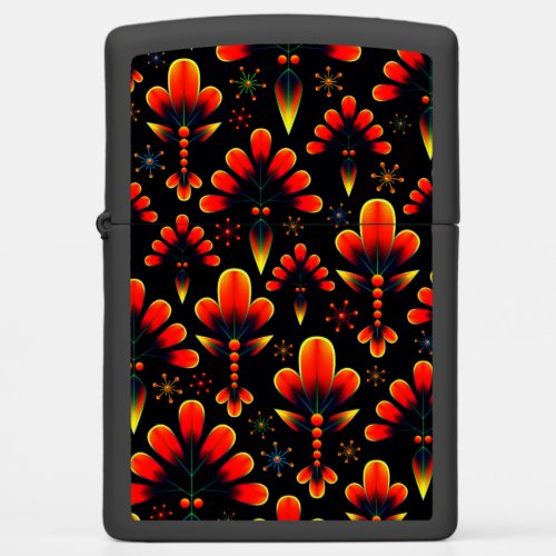 Attractive Busy Orange Pattern  Zippo Lighter