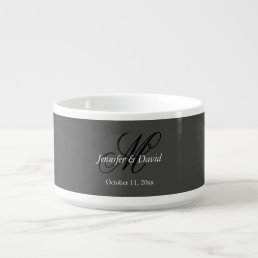 Attractive Calligraphy Monogram Wedding  Bowl