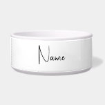 Attractive Calligraphy White Modern Minimalist Bowl<br><div class="desc">Do you think it is difficult to choose a design according to your own personality and tastes? Maybe this design makes your job easier. Look again, this is definitely what you're looking for.</div>
