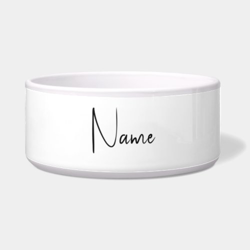 Attractive Calligraphy White Modern Minimalist Bowl