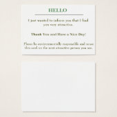 Attractive card (Front & Back)