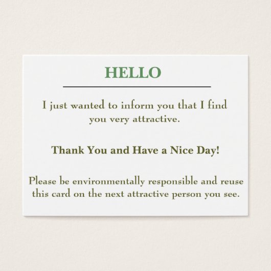 Attractive card (Front)