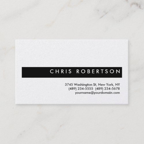 Attractive Charm Black Stripe Business Card