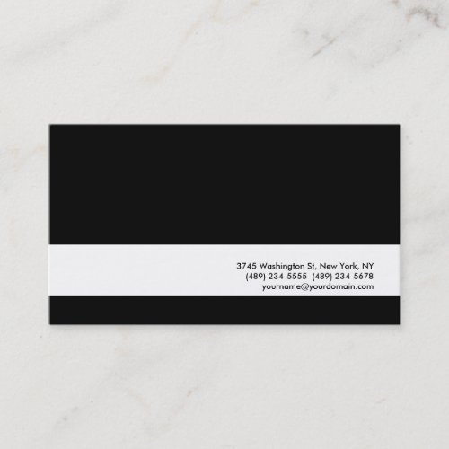 Attractive Charm Black White Stripe Business Card