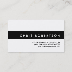 Attractive Charm Black White Stripe Business Card
