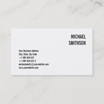 Attractive Charming Black & White Business Card by hizli_art at Zazzle