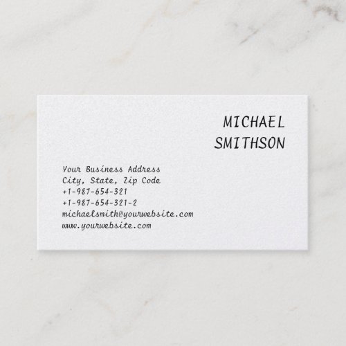 Attractive Charming Script Business Card