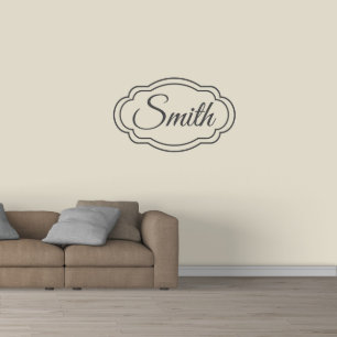 Attractive Double-Framed Name Large Wall Decal