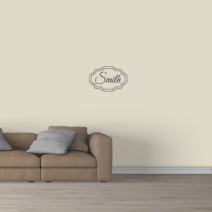 Attractive Double-Framed Name Small Wall Decal