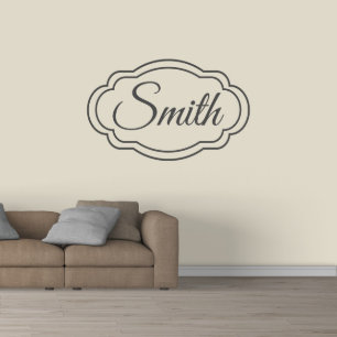 Attractive Double-Framed Name X-Large Wall Decal
