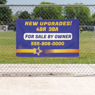 Attractive "For sale by Owner" custom Banner