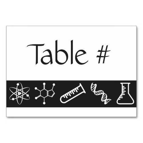 Attractive Forces in Black Table Card