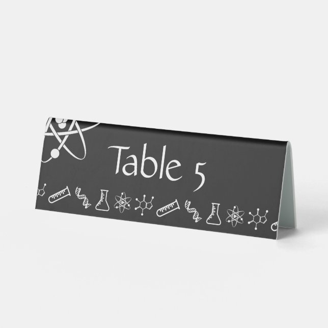 Attractive Forces in Black Table Tent Sign (Front)