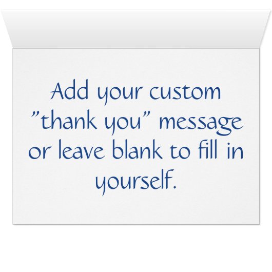 Attractive Forces in Blue Thank You Card (Inside Horizontal (Bottom))