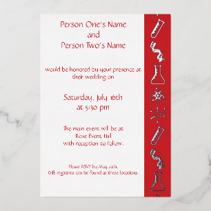 Attractive Forces in Cherry Foil Invitation