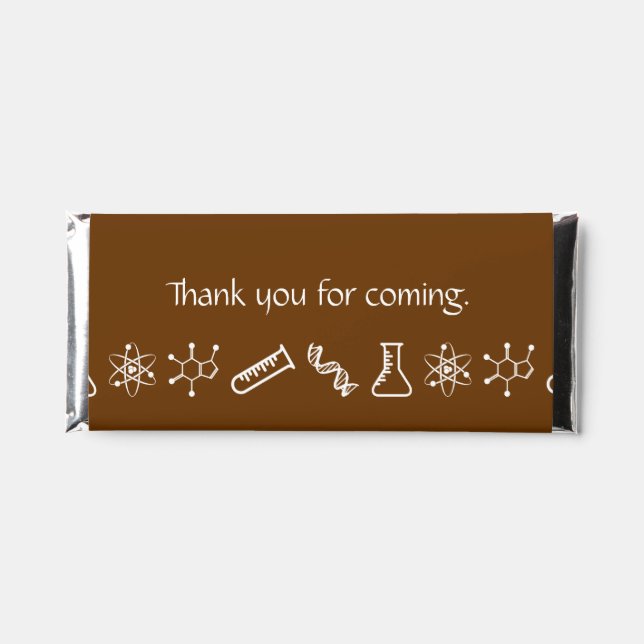 Attractive Forces in Chocolate Hershey Bar Favors (Front)