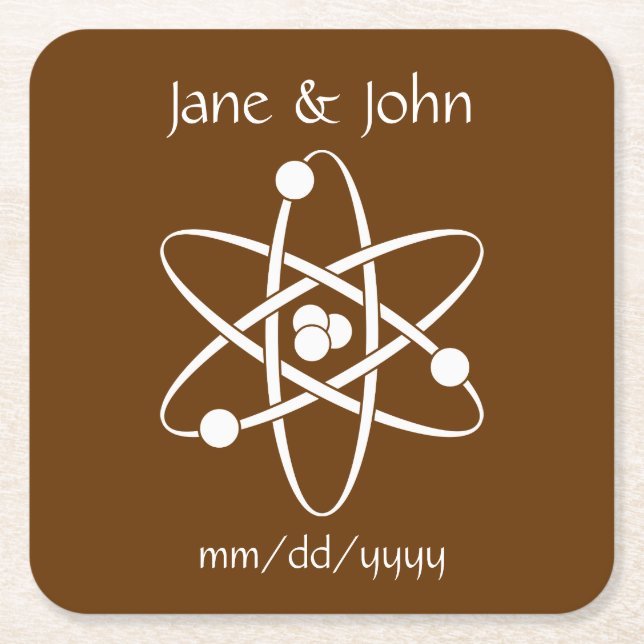 Attractive Forces in Chocolate Paper Coaster (Front)