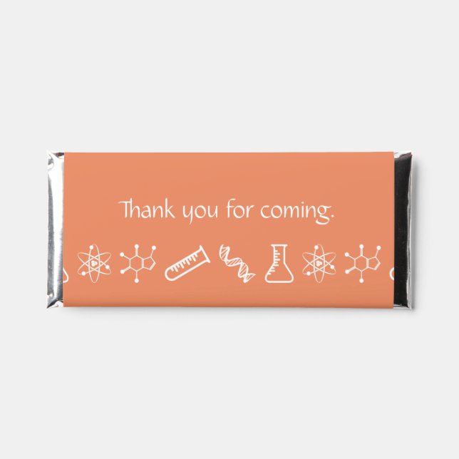 Attractive Forces in Coral Hershey Bar Favors (Front)