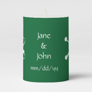 Attractive Forces in Green Pillar Candle