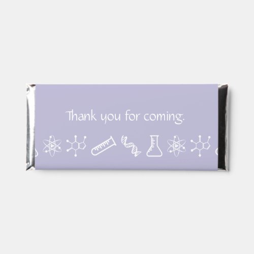 Attractive Forces in Lavender Hershey Bar Favors