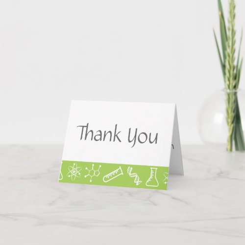 Attractive Forces in Peridot Thank You Card