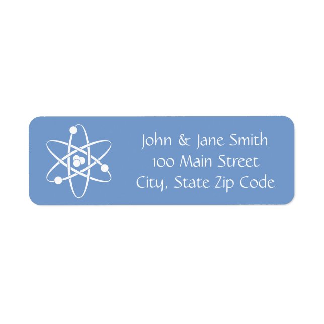 Attractive Forces in Periwinkle Address Label (Front)