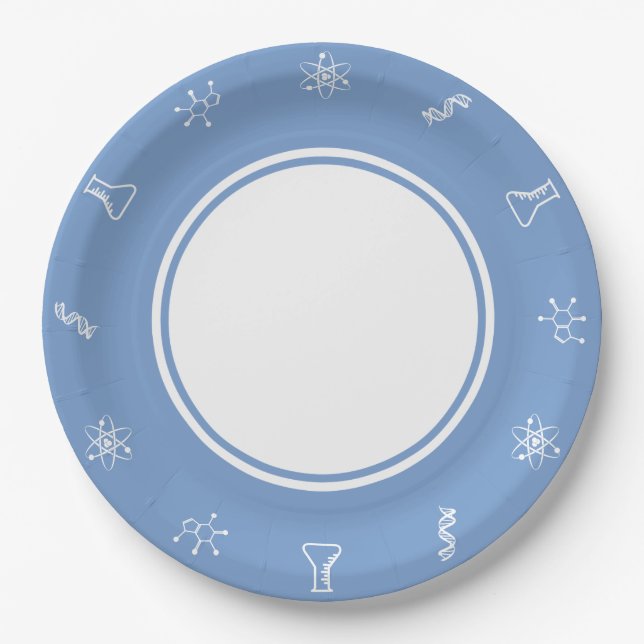 Attractive Forces in Periwinkle Paper Plate (Front)
