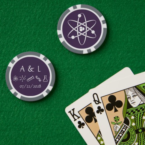 Attractive Forces in Purple Poker Chips
