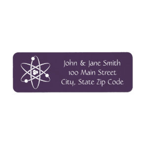Attractive Forces in Purple Return Address Label