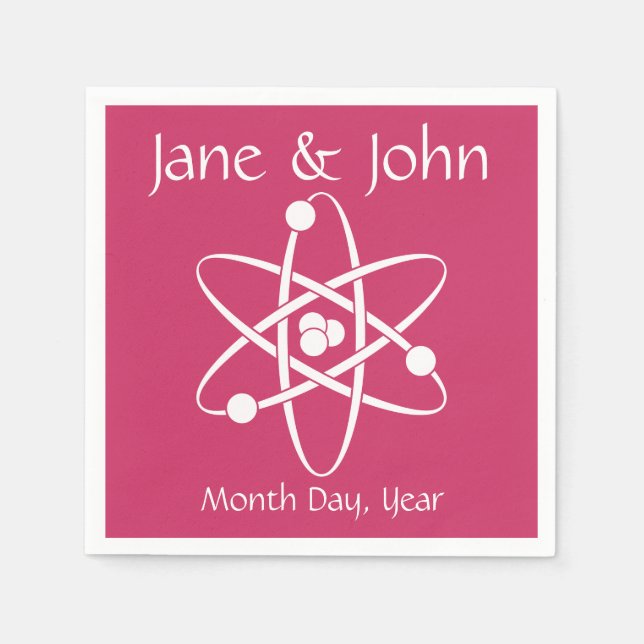 Attractive Forces in Raspberry Napkins (Front)