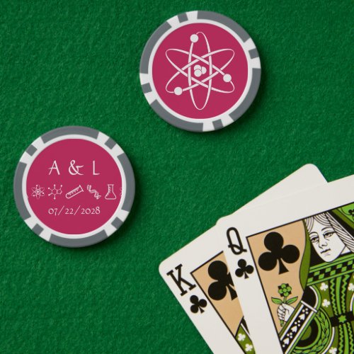 Attractive Forces in Raspberry Poker Chips