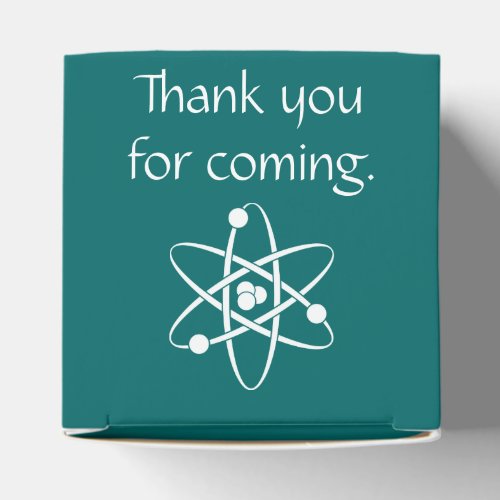 Attractive Forces in Teal Favor Box