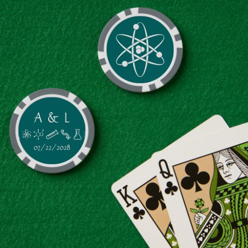 Attractive Forces in Teal Poker Chips