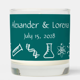 Attractive Forces in Teal Scented Candle