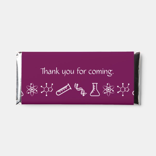 Attractive Forces in Wine Hershey Bar Favors (Front)