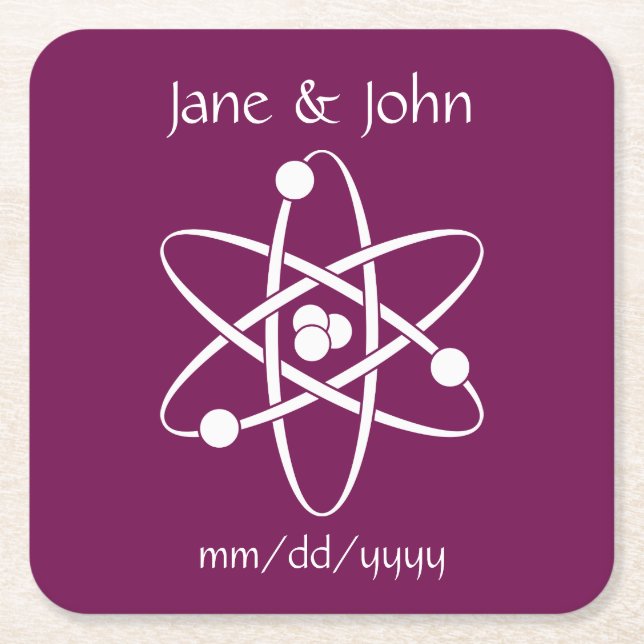 Attractive Forces in Wine Paper Coaster (Front)