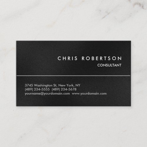 Attractive Gray Modern Business Card
