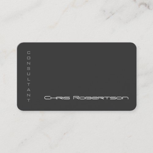 Attractive Gray White Charming Business Card