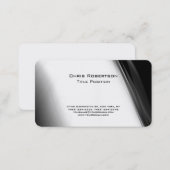 Attractive Gray White Pattern Charm Business Card (Front/Back)