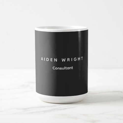 Attractive Grey Classical Minimalist Coffee Mug