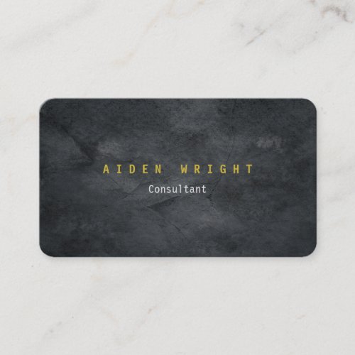 Attractive Grey Gold Color Modern Minimalist Business Card