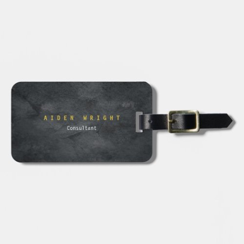 Attractive Grey Gold Color Modern Minimalist Luggage Tag
