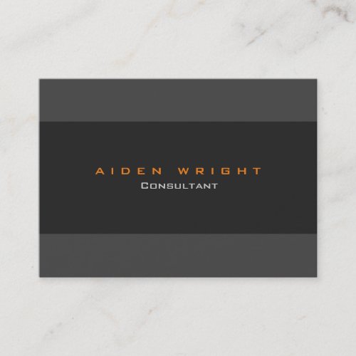 Attractive Grey Stripes Stylish Modern Minimalist Business Card
