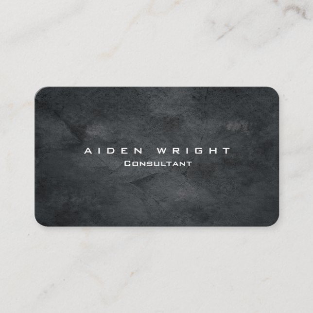 Attractive Grey Stylish Modern Minimalist Business Card (Front)