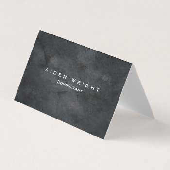 Attractive Grey Stylish Modern Minimalist Business Card by hizli_art at Zazzle