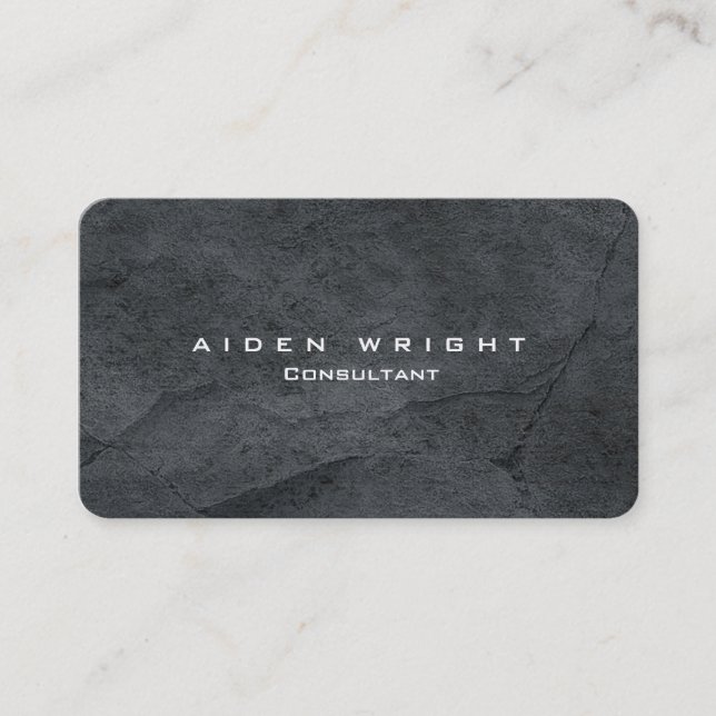 Attractive Grey Stylish Modern Minimalist Business Card (Front)